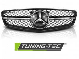 Griglia Sportiva Nero Lucido CHROME per MERCEDES Classe C W204 07-14