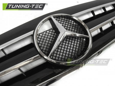 Griglia Sportiva Nera CHROME per MERCEDES CLK W208 96-02