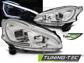 Fari Anteriori per PEUGEOT 208 4.12-06.15 TUBE LIGHT CHROME