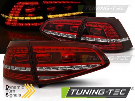 Fanali Posteriori LED SPORT Rossi Bianchi sequenziali per VW GOLF MK7 13-17