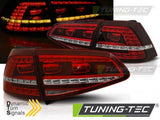 Fanali Posteriori LED SPORT Rossi Bianchi sequenziali per VW GOLF MK7 13-17