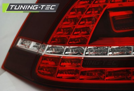 Fanali Posteriori LED SPORT Rossi Bianchi sequenziali per VW GOLF MK7 13-17