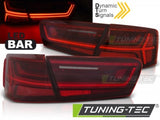 Fanali Posteriori LED BAR Rossi Bianchi sequenziali per AUDI A6 C7 11-14 LIMOUSINE