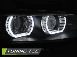 Fari Anteriori XENON ANGEL EYES LED Neri AFS per BMW Serie 3 E92/E93 06-10