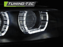 Load image into Gallery viewer, Fari Anteriori XENON ANGEL EYES LED Neri per BMW Serie 3 E92/E93 06-10