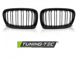 Griglie Nero Lucido Doppia Barra SPORT LOOK per BMW Serie 1 F20 F21 11-12.14