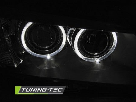 Fari Anteriori ANGEL EYES LED Neri per BMW X3 F25 10-07.14