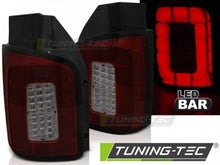 Load image into Gallery viewer, Fanali Posteriori LED BAR Rossi SMOKE per VW T6 15-19 TRANSPORTER