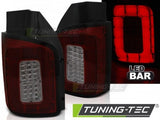 Fanali Posteriori LED BAR Rossi SMOKE per VW T6 15-19 TRANSPORTER