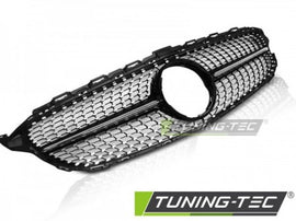 Griglia Sportiva Nero Lucido CHROME per MERCEDES Classe C W205 14-18