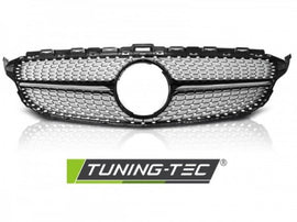 Griglia Sportiva Nero Lucido CHROME per MERCEDES Classe C W205 14-18