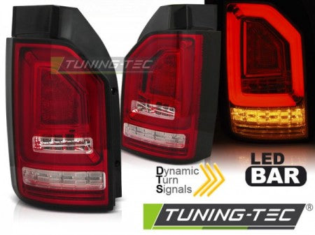 Fanali Posteriori LED BAR Rossi Bianchi sequenziali per VW T615-19 OEM BULB