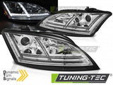 Fari Anteriori LED CHROME sequenziali per AUDI TT 8J 06-10