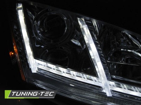 Fari Anteriori LED CHROME sequenziali per AUDI TT 8J 06-10