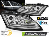 Fari Anteriori XENON LED DRL CHROME sequenziali per AUDI TT 8J 06-10