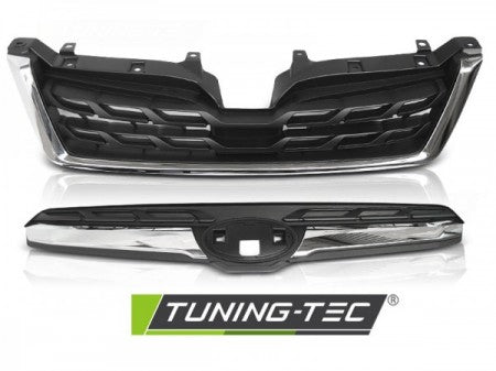 Griglia Anteriore per SUBARU FORESTER IV 13-18 CHROME Neri LCI STYLE