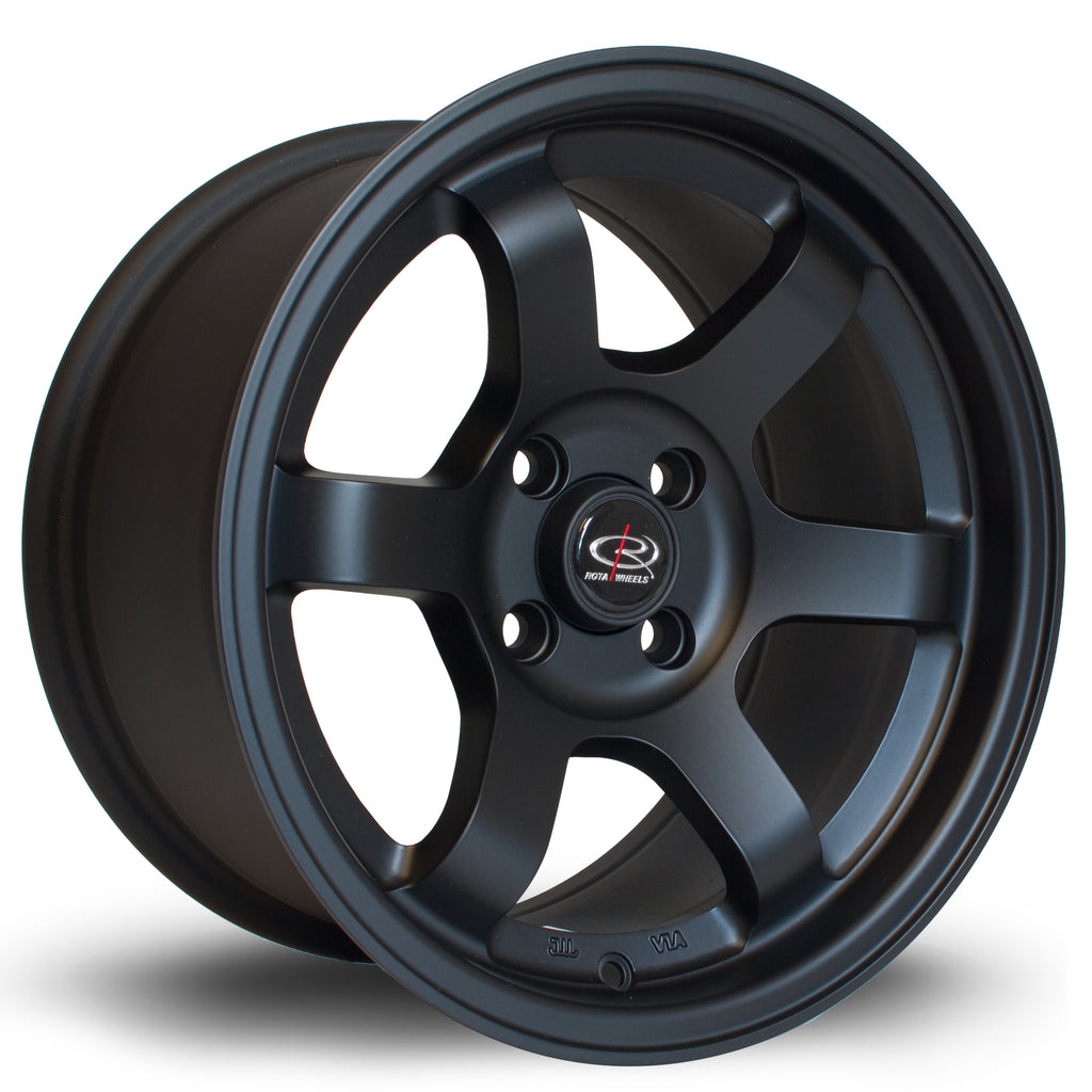 Cerchio in Lega Rota Grid 15x8 4x100 ET20 Flat Black