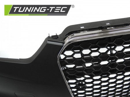 Paraurti Anteriore Sportivo CHROME Nero con Fori Sensori di Parcheggio per AUDI A5 8T 11-16