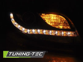 Fari Anteriori DAYLIGHT Neri per AUDI A4 B7 11.04-03.08