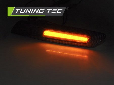 Frecce Parafanghi SMOKE LED CARBON F10 STYLE per BMW Serie 5 E60/ Serie 3 E90/ E92/ Serie 1 E82