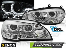 Load image into Gallery viewer, Fari Anteriori XENON ANGEL EYES LED DRL CHROME per BMW X5 E70 07-10