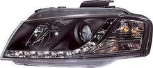 Carica l&#39;immagine nel visualizzatore di Gallery, Audi A4 B6 01-04 Fari Anteriori DRL Neri