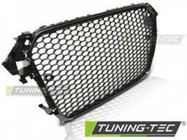 Griglia Sportiva GLOSSY FRAME Neri con Fori Sensori di Parcheggio per AUDI A4 B8 11.11-15