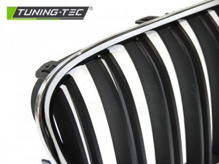 Griglie CHROME Nere DOUBLE BAR per BMW Serie 7 F01 09-15