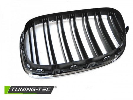 Griglie CHROME Nere DOUBLE BAR per BMW Serie 7 F01 09-15