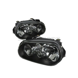 Fari Anteriori Interno Nero Volkswagen Golf MK4