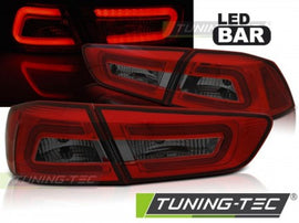 Fanali Posteriori per MITSUBISHI LANCER 8 SEDAN 08-11 Rossi SMOKE LED BAR