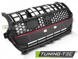 Griglia Anteriore per SUZUKI SWIFT VI 17-20 Neri Rossi LINE SPORT STYLE