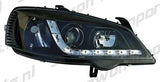 Opel Astra G 98-03 Fari Anteriori R8 Style a LED Neri V1