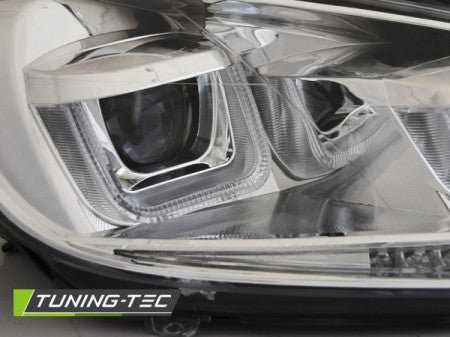 Fari Anteriori U-LED LIGHT DRL CHROME sequenziali per VW GOLF MK6 08-12