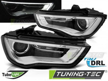 Load image into Gallery viewer, Fari Anteriori TUBE LIGHT DRL Neri per AUDI A3 8V 12-16