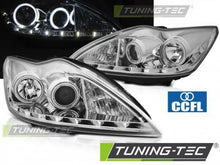 Load image into Gallery viewer, Fari Anteriori per FORD FOCUS MK2 02.08-10 ANGEL EYES CCFL CHROME