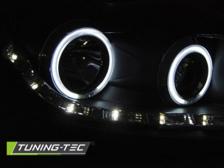 Fari Anteriori per FORD FOCUS MK2 02.08-10 ANGEL EYES CCFL Neri