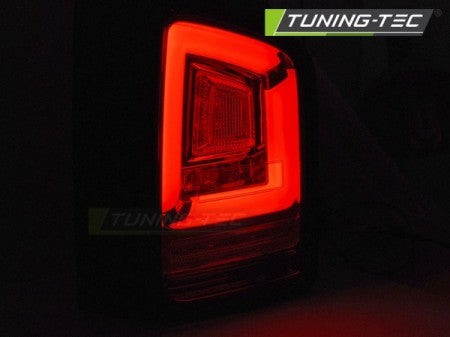 Fanali Posteriori LED BAR Rossi SMOKE sequenziali per VW T5 04.03-09