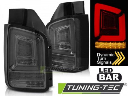 Fanali Posteriori LED BAR SMOKE sequenziali per VW T5 10-15