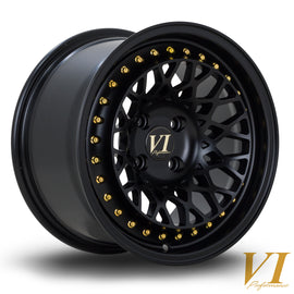 Cerchio in Lega Rota Infinity 15x8.25 4x100 ET15 Flat Black