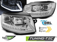 Load image into Gallery viewer, Fari Anteriori TUBE LIGHT DRL CHROME sequenziali per VW T6 15-19