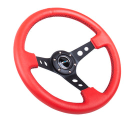 NRG Volante 75mm Pelle Red