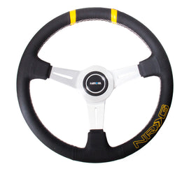 NRG Volante 75mm Pelle Black - Yellow