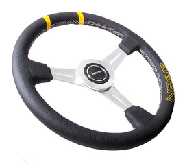 NRG Volante 75mm Pelle Black - Yellow