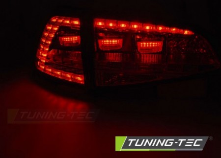 Fanali Posteriori LED SPORT Rossi SMOKE sequenziali per VW GOLF MK7 13-17