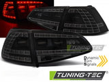 Fanali Posteriori LED SPORT Neri SMOKE sequenziali per VW GOLF MK7 13-17