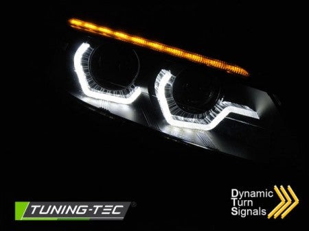 Fari Anteriori XENON LED DRL Neri sequenziali per BMW Z4 E89 09-13