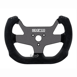 Sparco F10 A Volante piatto Camoscio nero Raggi neri