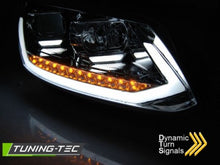 Load image into Gallery viewer, Fari Anteriori TUBE LIGHT DRL CHROME sequenziali per VW TOURAN II 08.10-15