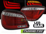 Fanali Posteriori LED BAR Rossi Bianchi per BMW Serie 5 E60 LCI 07-10